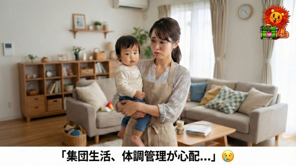 保育園の集団生活で子供の体調管理に悩む母親