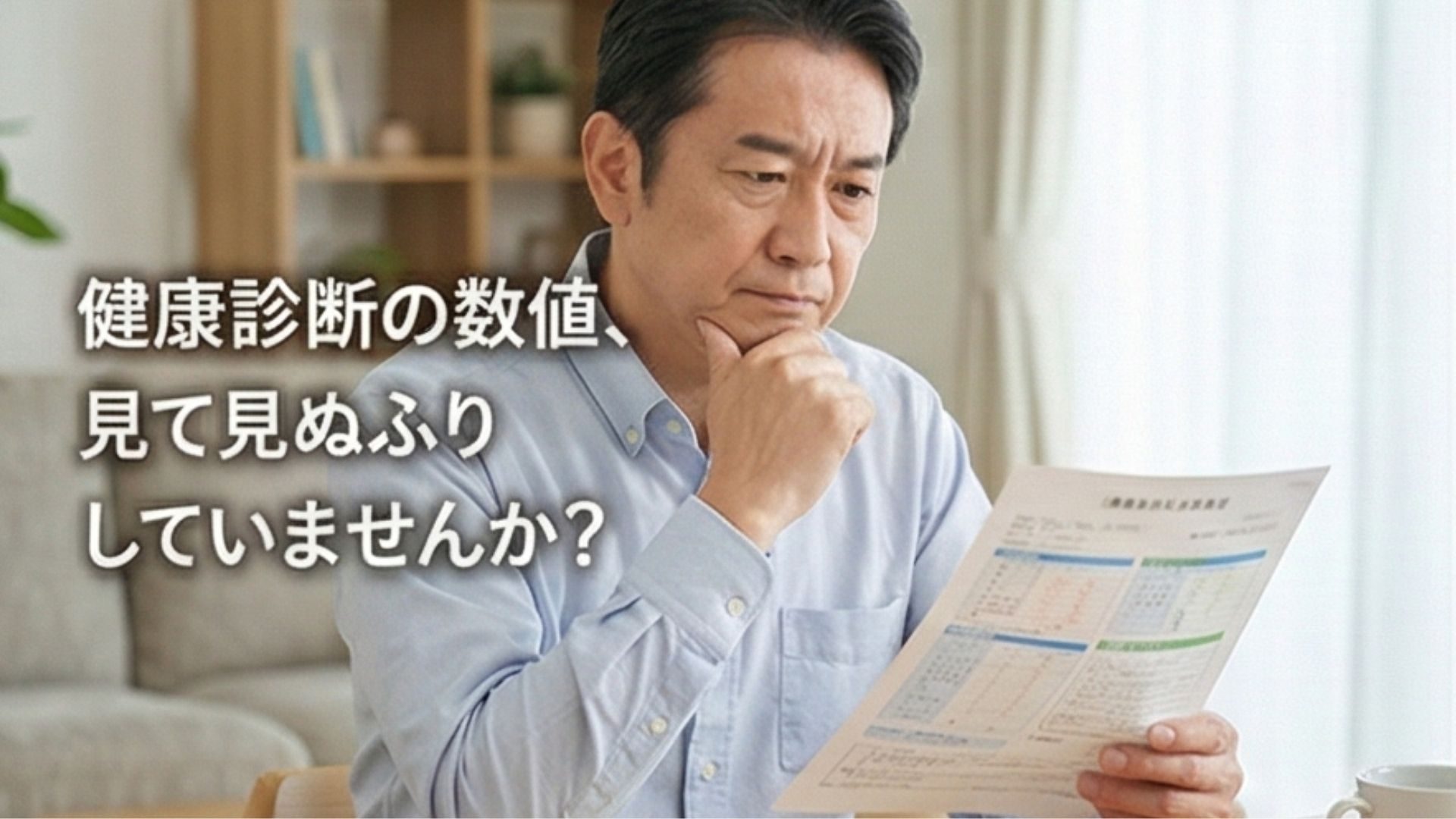健康診断の数値、見て見ぬふりしていませんか？